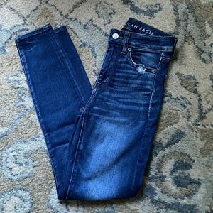 AE super high rise jeggings